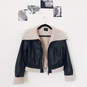 Urban Outfitters Vegan Leather Shearling Jacket